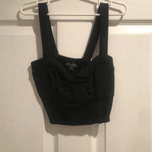 Black crop top